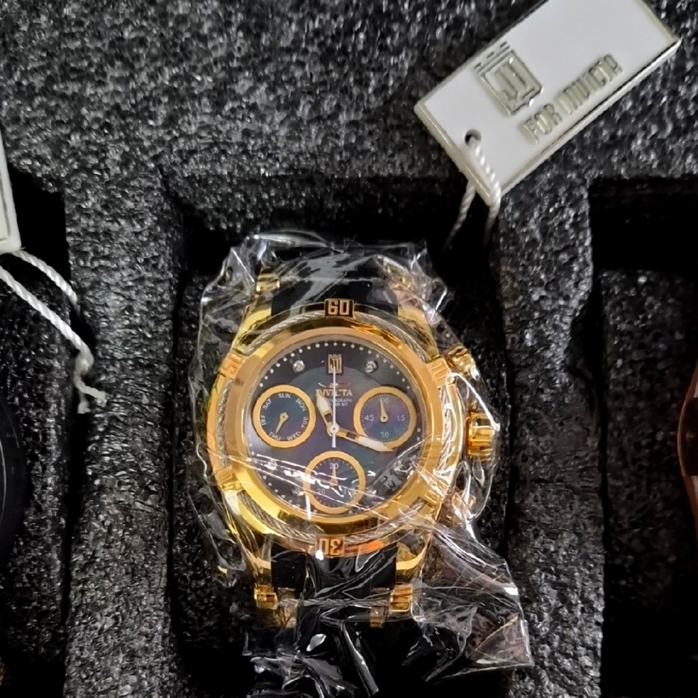 Invicta Jason Taylor 29046 42 mm Ladies Diamond MOP Dial Watch –
